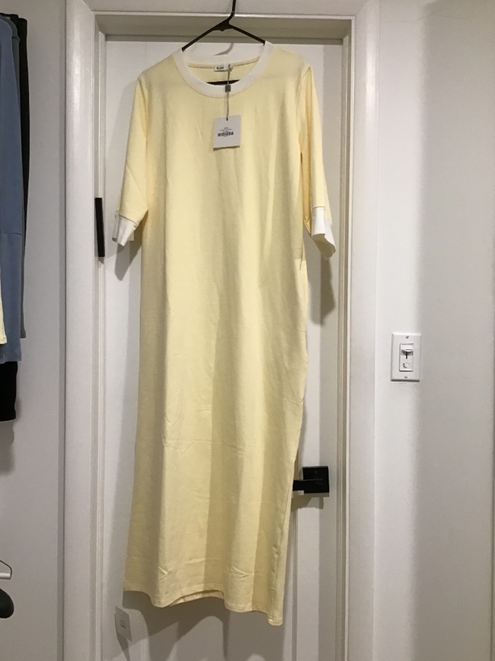 Dress Blank T-Shirt Dress Yellow